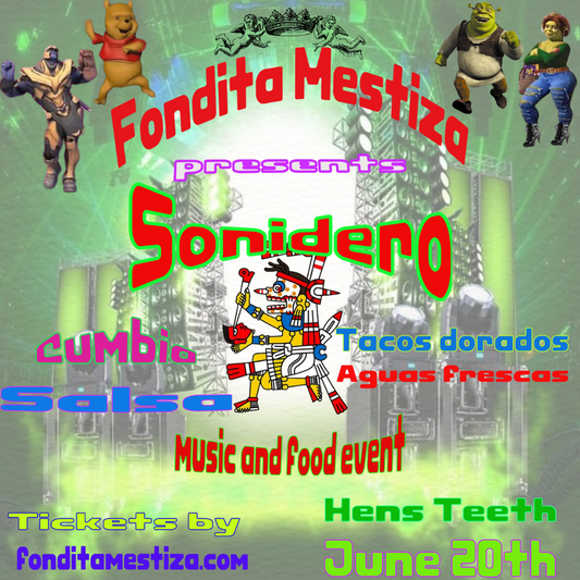 Sonidero and food at Hens Teeth